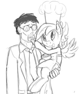 Rating: Safe Score: 0 Tags: anthro anthrofied apron azumanga_daioh black_and_white breasts clothed clothing cook crossover duo e621 equid equine eyewear feathered_wings feathers female food friendship_is_magic glasses hair hasbro human kimura_(azumanga_daioh) mammal monochrome my_little_pony mythological_creature mythological_equine mythology open_mouth pegasus scootaloo_(mlp) simple_background sketch smile suit teacher tg-0 white_background wings young User: bunchy7s