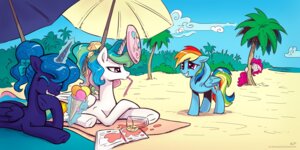 Rating: Safe Score: 0 Tags: 2013 2:1 accessory beach beach_umbrella bendy_straw beverage blue_body blue_feathers blue_fur blue_hair bow_(feature) bow_accessory bow_ribbon cloud dessert detailed_background drinking_straw e621 earth_pony equid equine eyes_closed feathered_wings feathers female feral food friendship_is_magic frisbee fruit fur glass glowing group hair hair_accessory hair_bow hair_ribbon hasbro hi_res horn horse ice_cream karol_pawlinski laugh lemon levitation lying magazine magic mammal multicolored_hair my_little_pony mythological_creature mythological_equine mythology nervous on_towel outside palm_tree parasol pegasus pink_body pink_fur pink_hair pinkie_pie_(mlp) plant pony princess_celestia_(mlp) princess_luna_(mlp) purple_eyes rainbow_dash_(mlp) rainbow_hair ribbons sand scared sea seaside shrub sky towel tree water white_body white_feathers white_fur winged_unicorn wings User: bunchy7s