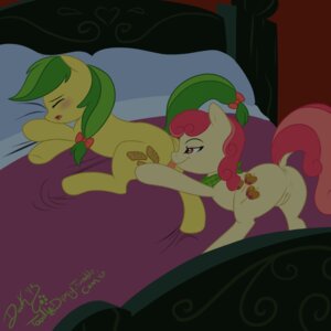 Rating: Explicit Score: 0 Tags: 1:1 2013 accessory amber_eyes anus apple_bumpkin_(mlp) apple_fritter_(mlp) ass_up bed blush bodily_fluids bow_(feature) bow_accessory bow_ribbon cousins_(lore) cunnilingus cutie_mark drooling duo e621 earth_pony equid equine eyes_closed female female/female feral friendship_is_magic fur furniture genitals green_hair hair hair_accessory hair_bow hair_ribbon hasbro hi_res horse incest_(lore) licking lildooks lying mammal multicolored_hair my_little_pony on_side open_mouth oral pillow pony raised_tail red_hair ribbons saliva scarf sex signature sleep_sex sleeping smile tail tan_body tan_fur tongue tongue_out two_tone_hair vaginal vulva yellow_body yellow_fur User: bunchy7s