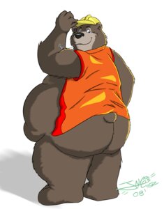 Rating: Safe Score: 0 Tags: american_black_bear anthro armor bear big_butt black_bear bottomless butt clothed clothing construction_worker e621 hard_hat headgear helmet jakegr jewelry krystalgazer male mammal necklace obese obese_anthro obese_male open_clothing open_shirt open_topwear overweight overweight_anthro overweight_male rear_view shirt solo standing topwear ursine vest User: bunchy7s