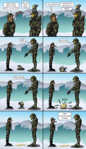 Rating: Safe Score: 0 Tags: alien comic dialogue e621 english_text flood_(halo) flood_(infection_form) halo_(series) hi_res human humor male mammal master_chief microsoft text warrioronlydude xbox_game_studios User: bunchy7s