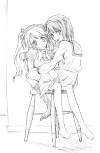 Rating: Questionable Score: 0 Tags: asahina_mikuru black_socks clothing female footwear knee_socks kneehighs kneesocks monochrome rule34 skirt socks suzumiya_haruhi suzumiya_haruhi_no_yuuutsu yoshino_(artist) yuri User: bunchy7s