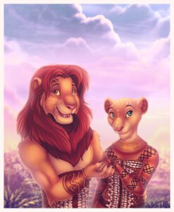 Rating: Safe Score: 0 Tags: 2011 anthro anthrofied border disney dolphydolphiana duo e621 felid female lion male mammal nala_(the_lion_king) pantherine romantic romantic_ambiance romantic_couple royalty simba_(the_lion_king) the_lion_king white_border User: bunchy7s