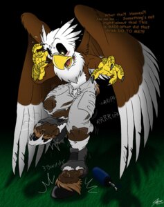 Rating: Safe Score: 0 Tags: 2013 accidental_transformation accipitrid accipitriform american_football anthro avian bald_eagle beverage bird blush bottomwear catmonkshiro cleats clothing e621 eagle energy_drink equid european_mythology feathers feet field football_player grass greek_mythology hi_res hippogriff hooves horse_tail male mammal mythological_avian mythological_creature mythology nfl outside pheagle philadelphia_eagles plant potion scales sea_eagle shorts solo species_transformation sport swoop_(philadelphia_eagles) talons toes torn_clothing transformation transformation_potion uniform until_they_hate_it verbal_reaction_to_tf User: bunchy7s