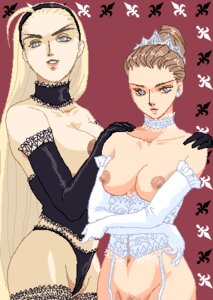 Rating: Explicit Score: 0 Tags: 2girls artist_request blonde_hair blue_eyes breasts bride brown_hair dorothy_catalonia duo female gloves gundam gundam_wing human large_breasts light-skinned_female light_skin long_hair multiple_females multiple_girls nipples relena_peacecraft rule34 tied_hair User: bunchy7s