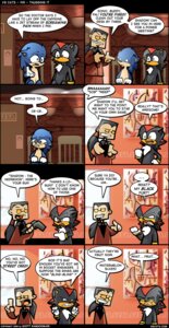 Rating: Safe Score: 0 Tags: air_quotes anthro black_body black_fur blue_body blue_fur comic countershading dialogue digital_media_(artwork) e621 english_text eulipotyphlan fur group gun hedgehog hi_res male mammal racism ranged_weapon scott_ramsoomair sega shadow_the_hedgehog sonic_the_hedgehog sonic_the_hedgehog_(series) text url vg_cats weapon User: bunchy7s