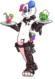 Rating: Explicit Score: 0 Tags: accessory animal_genitalia anthro balls bell biped butt canid canine collar e621 fully_sheathed fur genitals heterochromia male mammal penis penis_accessory penis_ribbon pink_nose ribbons sheath sheer_(artist) solo standing translucent white_body white_fur young young_anthro young_male User: bunchy7s