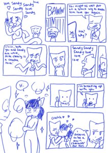 Rating: Safe Score: 0 Tags: anthro bittersweet_candy_bowl black_hair blue_and_white cellphone comic dialogue domestic_cat e621 electronics english_text felid feline felis female group hair heart_symbol humor khao_manee kissing korat_cat lucy_(bcb) male male/female mammal mike_(bcb) monochrome phone ribbons sandy_(bcb) silly simple_background sue_(bcb) taeshi_(artist) text tongue trio white_background wig User: bunchy7s