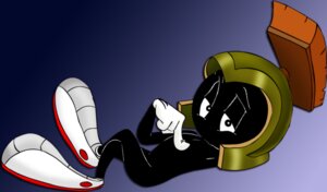 Rating: Explicit Score: 0 Tags: 4_fingers armor big_head black_skin crossed_legs footwear gloves helmet huge_eyes looking_aside looking_at_viewer looney_tunes lying male male_only martian marvin_the_martian mostly_nude on_back open_eyes pose rule34 shoes side_view smooth_skin solo tagme toony User: bunchy7s