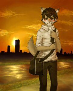 Rating: Safe Score: 0 Tags: 4:5 anthro bag biped blush brown_hair canid canine city clothed clothing e621 hair hi_res male mammal matsuya river shoulder_bag solo standing sunset tail water User: bunchy7s Rating: Safe Score: 0 Tags: 4:5 anthro bag biped blush brown_hair canid canine city clothed clothing e621 hair hi_res male mammal matsuya river shoulder_bag solo standing sunset tail water User: bunchy7s