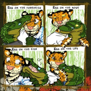 Rating: Safe Score: 0 Tags: 1:1 alligator alligatorid ambiguous_gender anthro crocodilian duo e621 english_text felid female french_kissing jaguar janks jesie jesie_(character) kissing licking male male/female mammal pantherine reptile scalie text tongue tongue_out User: bunchy7s Rating: Safe Score: 0 Tags: 1:1 alligator alligatorid ambiguous_gender anthro crocodilian duo e621 english_text felid female french_kissing jaguar janks jesie jesie_(character) kissing licking male male/female mammal pantherine reptile scalie text tongue tongue_out User: bunchy7s