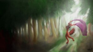 Rating: Safe Score: 0 Tags: 16:9 2014 acru_jovian ambiguous_gender anthro biped canid canine cloth dancing dark detailed_background digital_media_(artwork) digital_painting_(artwork) e621 fluffy fluffy_tail forest fox full-length_portrait fur high_contrast light mammal nature outside painting_(artwork) path plant portrait prancing side_view signature solo tail transparent_fabric tree widescreen User: bunchy7s