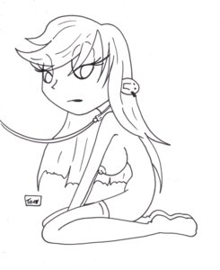 Rating: Explicit Score: 0 Tags: breasts collar female female_only huge_eyes human innocenttazlet leash mostly_nude portia_gibbons rule34 sitting solo tagme the_mighty_b! toony white_background User: bunchy7s