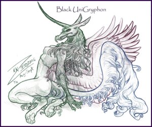Rating: Questionable Score: 0 Tags: anthro avian beak blackunigryphon breasts copyright_symbol e621 feathered_wings feathers female gryphon horn monochrome mythological_avian mythological_creature mythology nipples non-mammal_breasts non-mammal_nipples nude simple_background solo symbol tail white_background wings User: bunchy7s