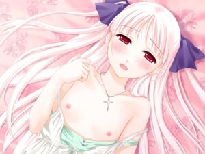 Rating: Explicit Score: 0 Tags: amanatsu blush breasts dress female flat_chest game_cg ginta lying misonogi_sakurako nipples on_back pink_hair red_eyes rule34 small_breasts User: bunchy7s