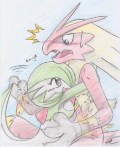 Rating: Safe Score: 0 Tags: anthro avian bird black_eyes blaziken blush breasts claws duo e621 emanata female gardevoir generation_3_pokemon green_hair hair hug humanoid humanoid_on_anthro male mammal nintendo pachirisuluva pokemon pokemon_(species) red_body shocked side_boob white_body User: bunchy7s