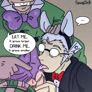 Rating: Explicit Score: 0 Tags: 2008 arnold_wesker batman_(series) bowtie dc dc_comics dubious_consent erection gay glasses hand_on_head headband holding_penis jervis_tetch licking_cum licking_penis mad_hatter_(dc) male male_only mind_control multiple_boys multiple_males open_pants penis penis_out price_tag rabbit_ears rule34 spug tagme ventriloquist yaoi User: bunchy7s