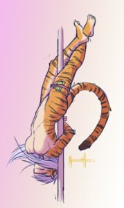 Rating: Questionable Score: 0 Tags: 2011 accessory anthro big_breasts breasts dancing digital_media_(artwork) e621 felid female garter k'sharra mammal meesh money nipples nude pantherine pole pole_dancing solo stripes stripper stripper_pole tail tiger upside_down User: bunchy7s