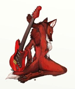 Rating: Questionable Score: 0 Tags: anthro biped canid canine e621 electric_guitar female fur guitar handpaw kneeling mammal maned_wolf musical_instrument nude paws pira plucked_string_instrument red_body red_fur solo string_instrument tail User: bunchy7s