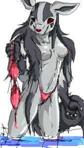 Rating: Questionable Score: 0 Tags: anthro anthrofied bikini breasts canid clothed clothing digital_media_(artwork) e621 female generation_3_pokemon low_res mammal mightyena nintendo nipples oekaki pokemon pokemon_(species) pokemorph simple_background skimpy solo swimwear tail topless two-piece_swimsuit undressing white_background winstar User: bunchy7s Rating: Questionable Score: 0 Tags: anthro anthrofied bikini breasts canid clothed clothing digital_media_(artwork) e621 female generation_3_pokemon low_res mammal mightyena nintendo nipples oekaki pokemon pokemon_(species) pokemorph simple_background skimpy solo swimwear tail topless two-piece_swimsuit undressing white_background winstar User: bunchy7s