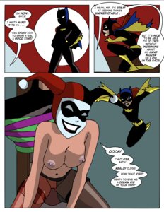 Rating: Explicit Score: 0 Tags: barbara_gordon batgirl batgirl_(barbara_gordon) batman batman:_the_animated_series batman_(bruce_wayne) batman_(series) bruce_wayne comic dc dc_comics dcau faceless_male female fool_me_once great_scott harley_quinn harley_quinn_(classic) hero_on_villainess heroine human male red_hair rule34 sharpie_(artist) straight superhero_costume the_new_batman_adventures villainess white_facepaint User: bunchy7s