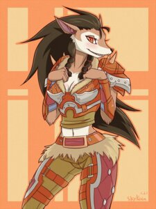 Rating: Safe Score: 0 Tags: 2011 3:4 anthro armor blizzard_entertainment blush breasts canid cleavage clothed clothing e621 female hi_res mammal red_eyes skykain smile solo spread_legs spreading warcraft werecanid werecreature worgen xinxiao User: bunchy7s