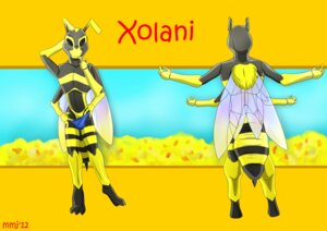Rating: Questionable Score: 0 Tags: 2012 4_arms antennae_(anatomy) anthro arthropod biped black_body black_exoskeleton bulge clothed clothing e621 exoskeleton grin hymenopteran insect insect_wings looking_at_viewer male maus_merryjest model_sheet multi_arm multi_limb multicolored_body multicolored_exoskeleton partially_clothed slim smile solo speedo standing stinger striped_body striped_exoskeleton stripes swimwear two_tone_body two_tone_exoskeleton wasp wings xolani yellow_body yellow_exoskeleton User: bunchy7s