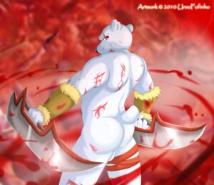 Rating: Explicit Score: 0 Tags: 2010 anthro backsack balls bear biped black_nose blood bodily_fluids butt e621 genitals looking_at_viewer looking_back male mammal polar_bear rear_view red_eyes scratches solo standing ursine ursofofinho weapon User: bunchy7s