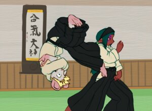 Rating: Safe Score: 0 Tags: accessory aikido aikidogi anthro asian_clothing barefoot bottomwear cainethelongshot clothed clothing detailed_background duo e621 east_asian_clothing feet female fur hair hakama headband inside japanese_clothing japanese_text male mammal martial_arts martial_arts_uniform mouse murid murine mustelid open_mouth red_body red_eyes red_fur rodent shindorei sportswear text User: bunchy7s