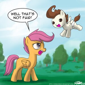 Rating: Safe Score: 0 Tags: 1:1 2012 brown_body brown_eyes brown_feathers brown_hair clean_diaper clothed clothed_feral clothing dialogue diaper diaper_only duo e621 english_text equid equine feathered_wings feathers female feral flying friendship_is_magic hair hasbro john_joseco male mammal my_little_pony mythological_creature mythological_equine mythology neonate orange_body orange_feathers pegasus pound_cake_(mlp) purple_hair quadruped scootaloo_(mlp) speech_bubble tail text topless wearing_diaper wings young young_feral User: bunchy7s