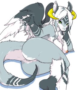 Rating: Questionable Score: 0 Tags: anthro areola arm_support big_breasts big_butt biped breasts butt chest_tuft dragon e621 ears_up erect_nipples feathered_dragon feathered_scalie feathered_wings feathers female fur furred_dragon furred_scalie green_eyes hair head_down horn kimichika long_hair looking_at_viewer lying markings multicolored_body multicolored_fur multicolored_hair mythological_creature mythological_scalie mythology nipples non-mammal_breasts non-mammal_nipples nude on_side presenting presenting_hindquarters scalie simple_background solo stripes tail tuft two_tone_hair unknown_species white_background wings User: bunchy7s