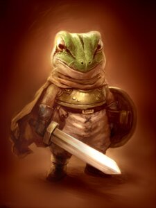 Rating: Safe Score: 0 Tags: 3:4 amphibian anio_aniyama anthro armor belt biped boots bottomwear breastplate brown_background cape chrono_trigger clothed clothing detailed e621 footwear frog fully_clothed glenn_(chrono_trigger) gloves green_body green_skin handwear holding_melee_weapon holding_object holding_sword holding_weapon looking_at_viewer male melee_weapon pants plate_armor realistic shield shirt shoes simple_background solo square_enix standing sword topwear weapon white_body white_skin User: bunchy7s