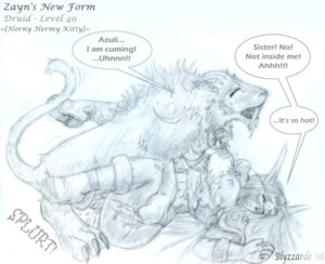 Rating: Explicit Score: 0 Tags: blyzzarde cum cum_inside druid druid_feral female incest night_elf rule34 torn_clothes world_of_warcraft zoophilia User: bunchy7s