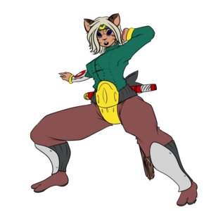 Rating: Safe Score: 0 Tags: 1:1 anjing_de_boli anthro chendai e621 felid female hi_res mammal ninja simple_background solo warrior white_background User: bunchy7s