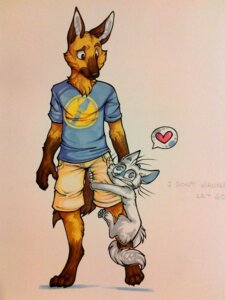 Rating: Safe Score: 0 Tags: 3:4 anthro canid canine canis clothing digitigrade domestic_cat domestic_dog duo e621 english_text felid feline felis female heart_symbol hug male mammal simple_background size_difference spam_cat spamcat tail team_fortress_2 text valve valve_corporation User: bunchy7s