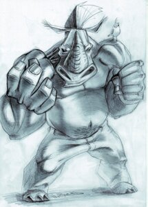 Rating: Safe Score: 0 Tags: 2007 anthro avian beak bird body_hair chest_hair clothed clothing e621 horn long_ears looking_at_viewer male mammal mohawk monochrome musclegut muscular muscular_anthro muscular_male rhinoceros simple_background solo switchblade_(artist) topless white_background User: bunchy7s