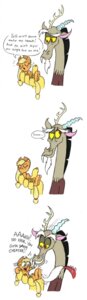 Rating: Safe Score: 0 Tags: antlers applejack_(mlp) beard blonde_hair chimera clothing comic discord_(mlp) draconequus e621 earth_pony english_text equid equine eyes_closed facial_hair female feral friendship_is_magic green_eyes hair hasbro hat headgear headwear hi_res horn horse male mammal mickeymonster my_little_pony pony red_eyes size_difference speech_bubble tail tail_tuft text tickling tuft User: bunchy7s