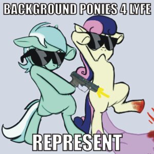 Rating: Questionable Score: 0 Tags: 1:1 biped blood bodily_fluids bonbon_(mlp) dethlunchies duo e621 earth_pony english_text equid equine eyewear female feral friendship_is_magic fur green_body green_fur gun hair handgun hasbro horse image_macro impact_(font) long_hair lyra_heartstrings_(mlp) mammal meme multicolored_hair my_little_pony pistol pony purple_body purple_fur ranged_weapon simple_background sunglasses tail tan_body tan_fur text third-party_edit two_tone_hair violence weapon User: bunchy7s Rating: Questionable Score: 0 Tags: 1:1 biped blood bodily_fluids bonbon_(mlp) dethlunchies duo e621 earth_pony english_text equid equine eyewear female feral friendship_is_magic fur green_body green_fur gun hair handgun hasbro horse image_macro impact_(font) long_hair lyra_heartstrings_(mlp) mammal meme multicolored_hair my_little_pony pistol pony purple_body purple_fur ranged_weapon simple_background sunglasses tail tan_body tan_fur text third-party_edit two_tone_hair violence weapon User: bunchy7s