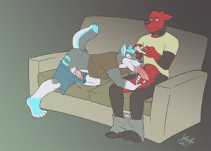 Rating: Explicit Score: 0 Tags: 2011 anthro arms_bent ball_fondling ball_grab balls barely_contained bent_legs bodily_fluids bottomwear canid canine canis casual_sex clothed clothed_sex clothing controller cum_stain distracted distracted_sex duo e621 erection fellatio fondling furniture game_controller gaming genitals hand_on_balls holding_controller holding_game_controller holding_object kneeling leg_over_edge legs_over_edge licking male male/male mammal microsoft multitasking on_one_knee oral over_edge penile penis penis_base penis_lick playing_video_game saliva sex sex_while_gaming shirt shorts sitting sofa sofa_sex tail tongue tongue_out topwear wolf wolfyama xbox xbox_360 xbox_360_controller xbox_controller xbox_game_studios User: bunchy7s