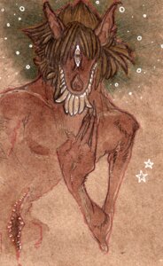 Rating: Safe Score: 0 Tags: anthro belly_mouth biped brown_theme cyamlech cyclops e621 front_view gesture half-length_portrait hand_mouth heavyteeth long_fingers looking_at_viewer male monster nightmare_fuel nude painting_(artwork) pointy_ears portrait prick_ears scar snaggle_tooth solo star_symbol teeth traditional_media_(artwork) watercolor_(artwork) User: bunchy7s