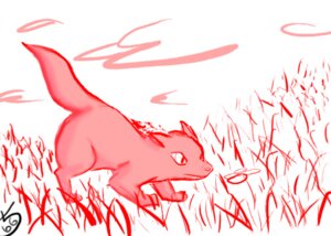 Rating: Safe Score: 0 Tags: ambiguous_gender canid canine cloud conditional_dnp e621 feral flower fox grass hill klaide mammal monochrome outside plant red_and_white red_theme simple_background solo User: bunchy7s