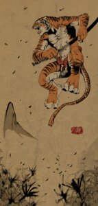 Rating: Safe Score: 0 Tags: 4_toes 5_fingers anthro barefoot biped black_body black_fur chen_xi-wang e621 feet felid fingers fur hi_res holding_melee_weapon holding_object holding_sword holding_weapon japanese_style jumping katana male mammal melee_weapon muscular muscular_anthro muscular_male negy nude orange_body orange_fur outside pantherine scabbard solo stripes sword tail tiger toes weapon white_body white_fur User: bunchy7s