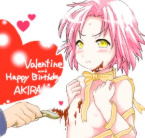 Rating: Explicit Score: 0 Tags: akira_kogami blush chocolate female heart lowres lucky_star naked_ribbon nipples paintbrush pink_hair ribbon rule34 shirt_lift short_hair trim_brush valentine yellow_eyes User: bunchy7s