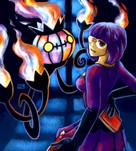 Rating: Safe Score: 0 Tags: 2012 ambiguous_gender chandelure digital_media_(artwork) duo e621 eyewear female fire generation_5_pokemon glasses hair haychel human looking_at_viewer mammal nintendo not_furry pokemon pokemon_(species) purple_eyes purple_hair shauntal_(pokemon) yellow_eyes User: bunchy7s