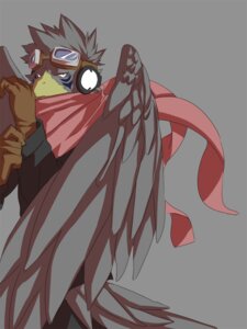 Rating: Safe Score: 0 Tags: anthro avian clothed clothing e621 electronics eyewear gekkou_himagane gloves goggles grey_background handwear headphones kenn looking_at_viewer male scarf simple_background solo utau User: bunchy7s