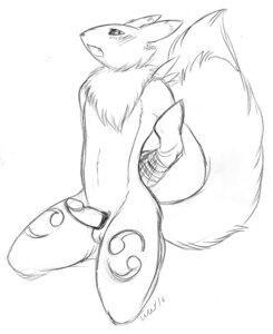 Rating: Explicit Score: 0 Tags: anthro bound canine digimon digimon_(species) fox furry kneeling male male_only monochrome penis renamon rule34 sketch solo tagme tail User: bunchy7s