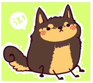 Rating: Safe Score: 0 Tags: ambiguous_gender black_eyes blush brown_body brown_fur canid canine canis daww domestic_dog e621 fur huiro low_res mammal solo tail User: bunchy7s