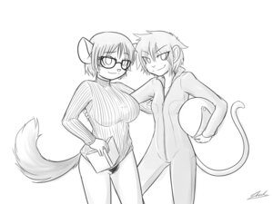 Rating: Questionable Score: 0 Tags: 4:3 armor big_breasts book breast_size_difference breasts cat_costume chimangetsu chinchilla chinchillid clothing costume duo e621 eyewear female glasses haplorhine headgear helmet mammal monkey nakry_(chimangetsu) primate pubes rodent shouk small_breasts sweater tacita_(chimangetsu) tail topwear User: bunchy7s