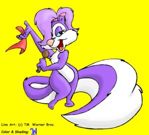 Rating: Safe Score: 0 Tags: accessory anthro bow_(feature) bow_accessory bow_ribbon e621 electronics english_text eyelashes female fifi_la_fume fluffy fluffy_tail hair hair_accessory hair_bow hair_over_eye hair_ribbon half-closed_eyes mammal mephitid microphone narrowed_eyes one_eye_obstructed open_mouth ribbons simple_background skunk solo striped_skunk tail text tiny_toon_adventures unknown_artist warner_brothers wide_hips yellow_background User: bunchy7s