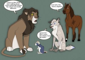 Rating: Safe Score: 0 Tags: 2007 canid canine canis collar commentary digital_media_(artwork) e621 english_text equid equine felid female feral group horse lion male mammal mane murid murine pantherine profanity rat rodent simple_background tail text the_truth toony what wolf ziggy_(artist) User: bunchy7s